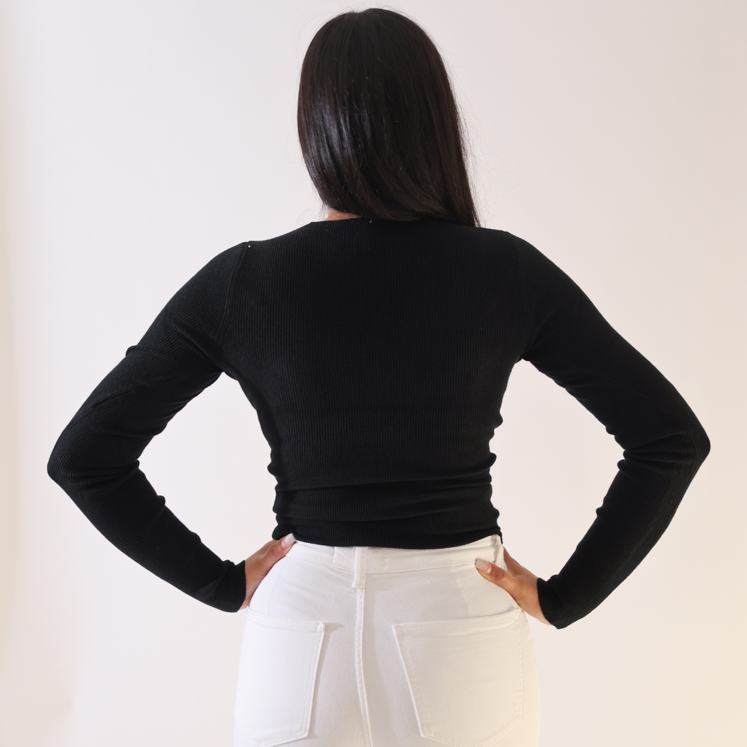 Rib Knitwear Top