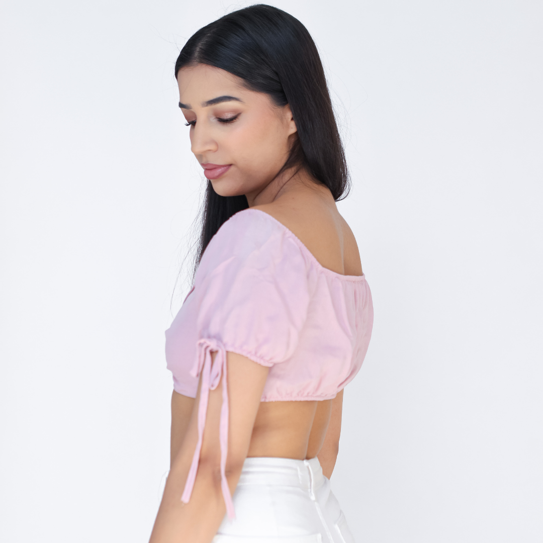 Front Buckle Crop Top