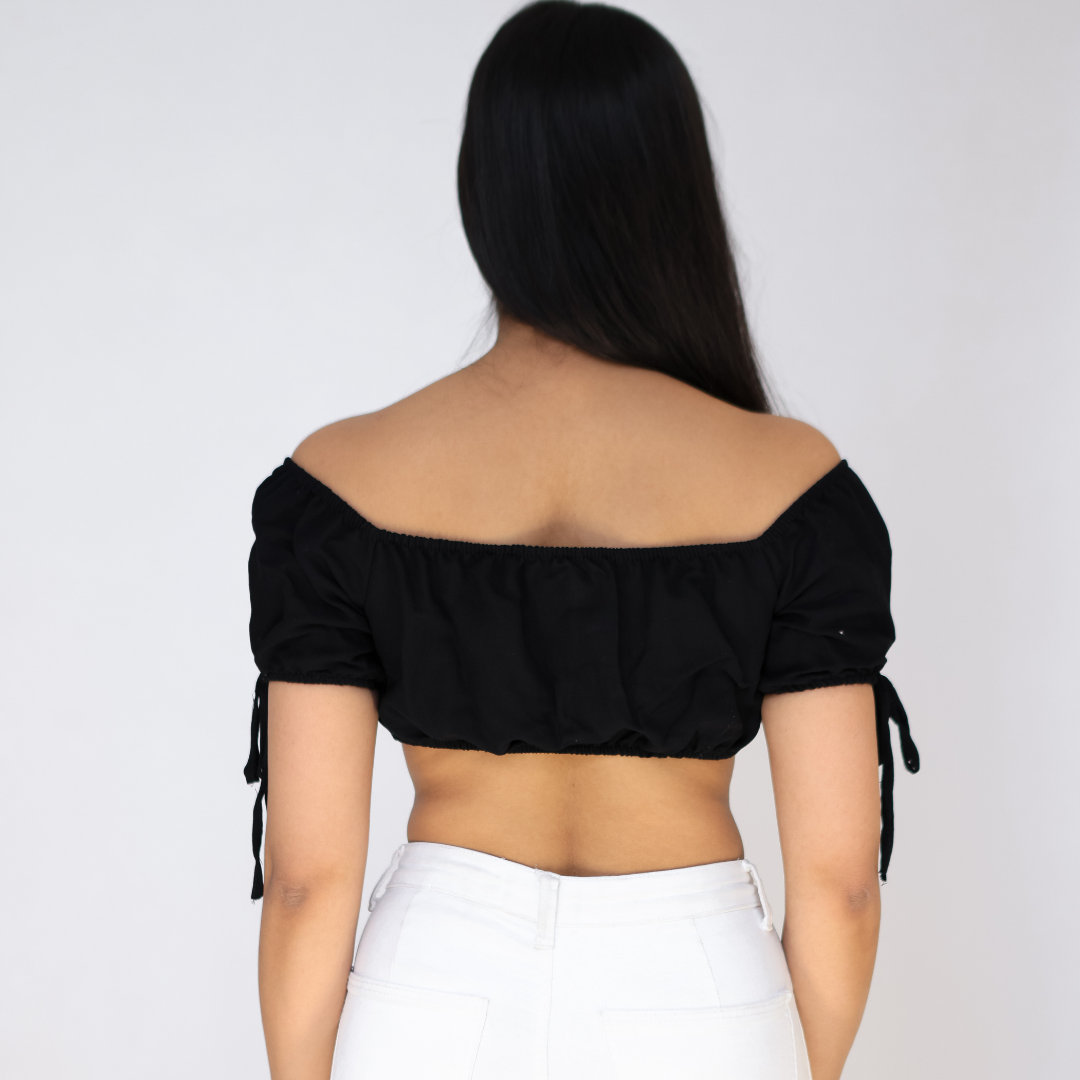 Front Buckle Crop Top