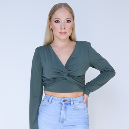 Twisted Front Crop Top