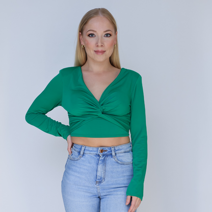 Twisted Front Crop Top