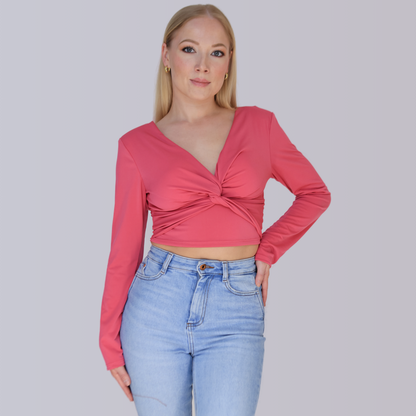 Twisted Front Crop Top