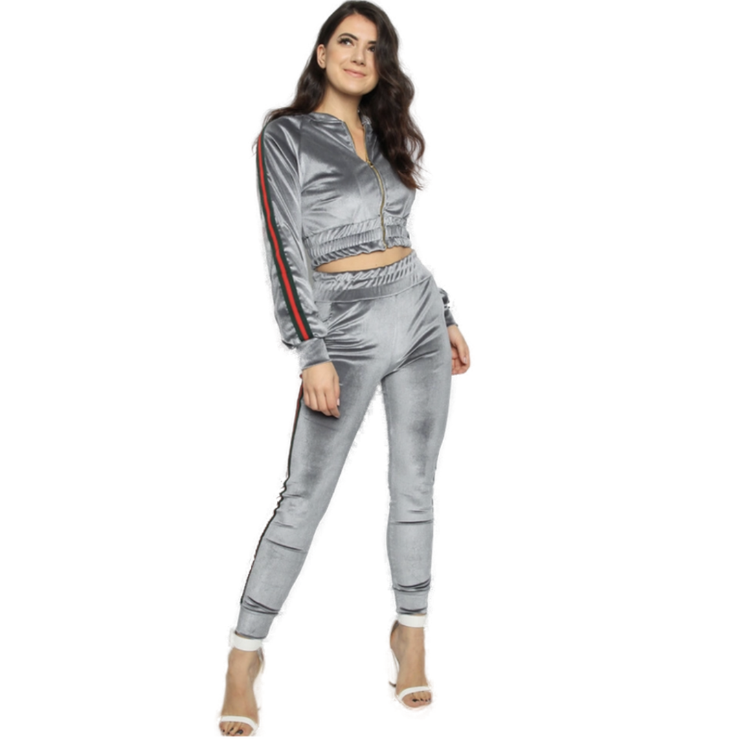 Velvet Lounge Tracksuit Set