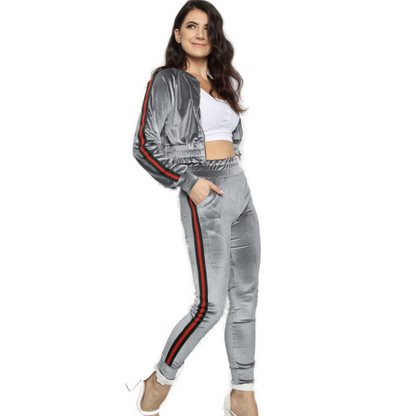 Velvet Lounge Tracksuit Set