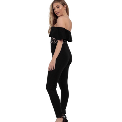 Black Off shoulder Jumpsuit