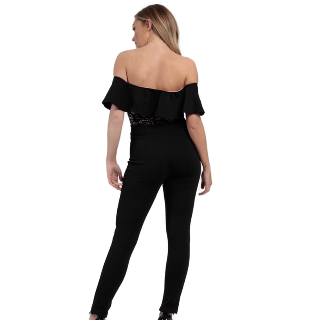 Black Off shoulder Jumpsuit