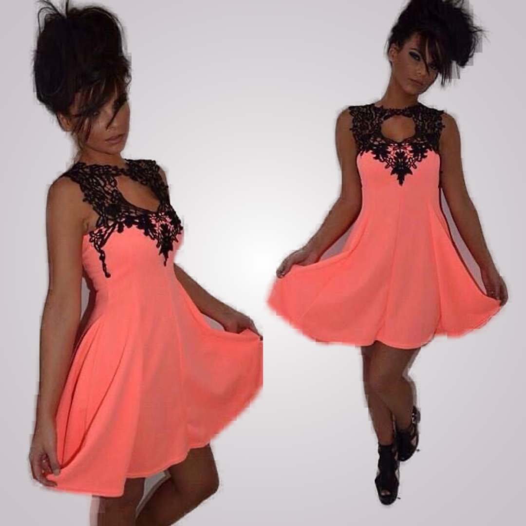 Front Neck Laced Dress