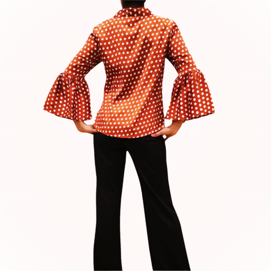 Rust Polka Dot Shirt