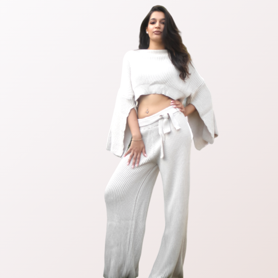 Nicole Two-piece knitted Loungewear Set