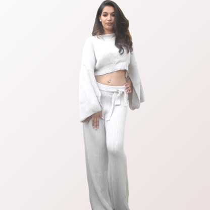 Nicole Two-piece knitted Loungewear Set