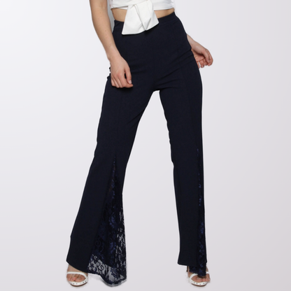 High Waist Front Laced Trouser