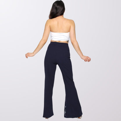 High Waist Front Laced Trouser