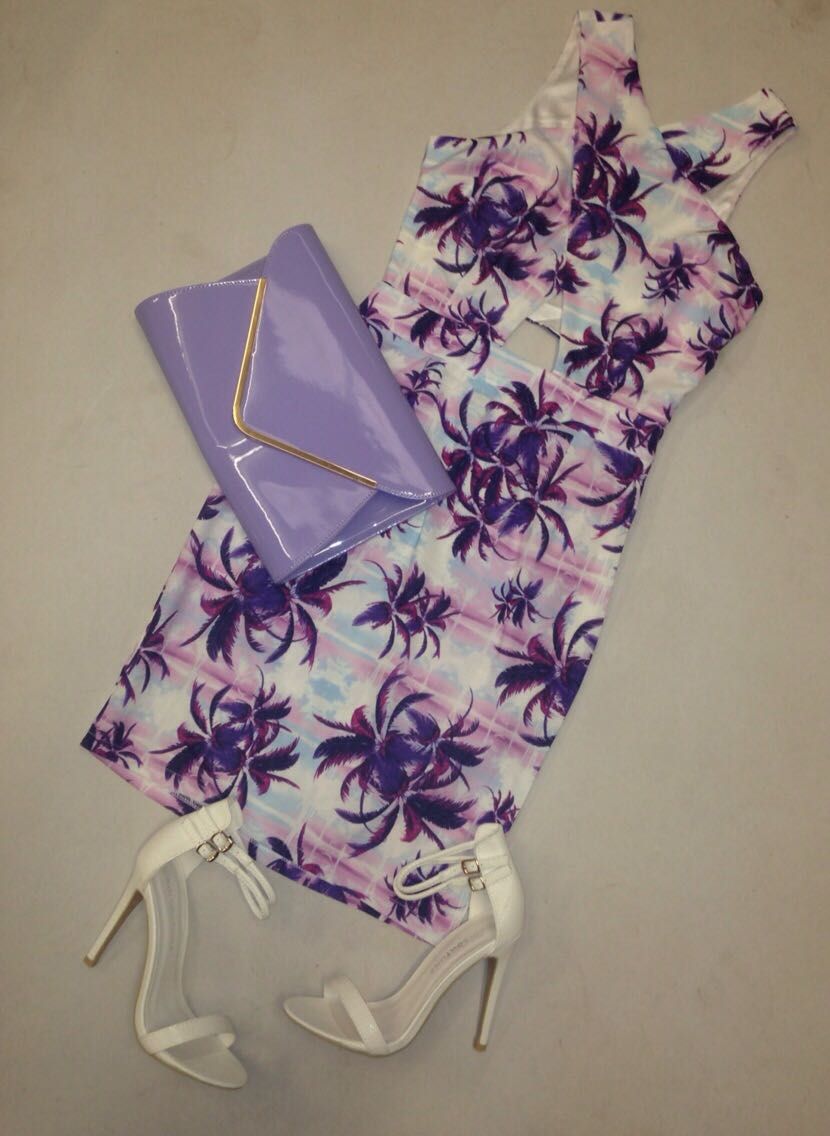 Purple Palm Dress